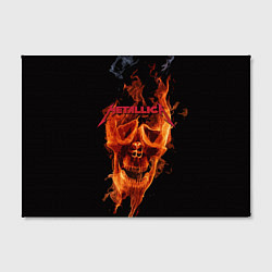 Холст прямоугольный Metallica Flame, цвет: 3D-принт — фото 2