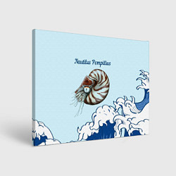 Холст прямоугольный Nautilus Pompilius океан, цвет: 3D-принт