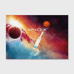 Холст прямоугольный Space X, цвет: 3D-принт — фото 2