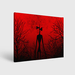 Холст прямоугольный СИРЕНОГОЛОВЫЙ В ТЁМНОМ ЛЕСУ, цвет: 3D-принт