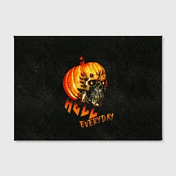 Холст прямоугольный Helloween череп тыква scull pumkin, цвет: 3D-принт — фото 2