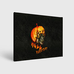 Картина прямоугольная Helloween череп тыква scull pumkin