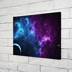 Холст прямоугольный NEON GALAXY НЕОНОВЫЙ КОСМОС, цвет: 3D-принт — фото 2