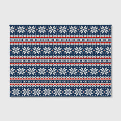 Холст прямоугольный Knitted Christmas Pattern, цвет: 3D-принт — фото 2