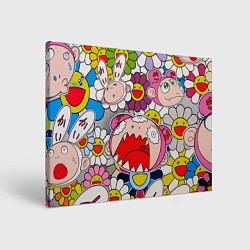 Картина прямоугольная Takashi Murakami кричащий арт