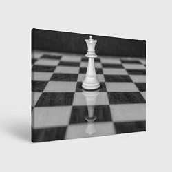 Холст прямоугольный Шахматы Ферзь, цвет: 3D-принт