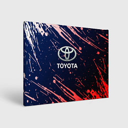 Холст прямоугольный Toyota градиент, цвет: 3D-принт