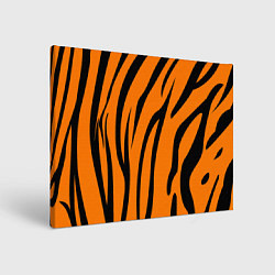 Холст прямоугольный Текстура тиграtiger, цвет: 3D-принт