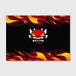 Холст прямоугольный Geometry Dash Fire, цвет: 3D-принт — фото 2