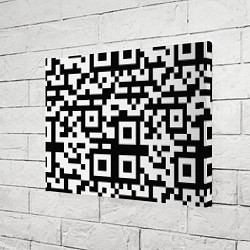 Холст прямоугольный Qr codeкуаркод, цвет: 3D-принт — фото 2