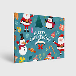 Холст прямоугольный Merry Christmas from Eugenia, цвет: 3D-принт