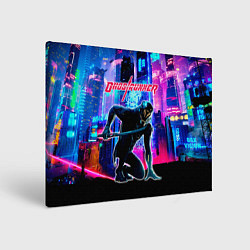 Холст прямоугольный Ghostrunner Neon City, цвет: 3D-принт