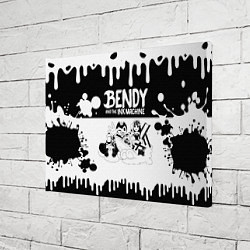 Холст прямоугольный БЕНДИ И АЛИСА BENDY AND THE INK MACHINE, цвет: 3D-принт — фото 2