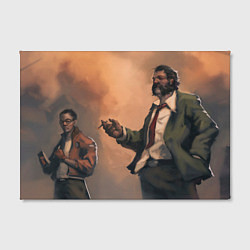 Холст прямоугольный Напарники в раздумьях, цвет: 3D-принт — фото 2