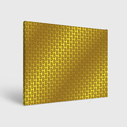 Холст прямоугольный Биткоин золото, цвет: 3D-принт