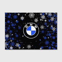 Холст прямоугольный НОВОГОДНИЙ БМВ НОВЫЙ ГОД BMW, цвет: 3D-принт — фото 2