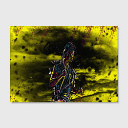 Холст прямоугольный Кобра Кай Царапины, цвет: 3D-принт — фото 2