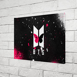 Холст прямоугольный BTS Бабочка, цвет: 3D-принт — фото 2