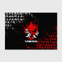 Холст прямоугольный CYBERPUNK SAMURAI: JAPAN STYLE, цвет: 3D-принт — фото 2