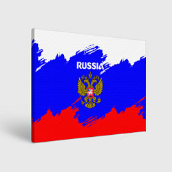 Холст прямоугольный Russia Геометрия, цвет: 3D-принт