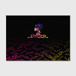 Холст прямоугольный Sonic Exe Бомба, цвет: 3D-принт — фото 2