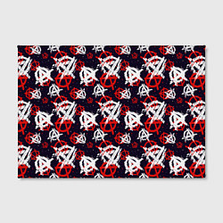 Холст прямоугольный Анархия текстура, цвет: 3D-принт — фото 2