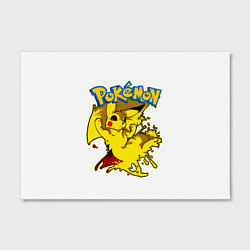 Холст прямоугольный Пикачу злой Pokemon, цвет: 3D-принт — фото 2