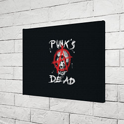 Холст прямоугольный Punks Not Dead Анархия, цвет: 3D-принт — фото 2