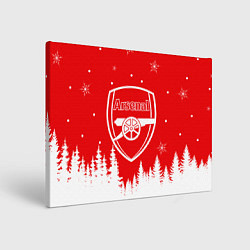 Холст прямоугольный FC ARSENAL WINTER ФК АРСЕНАЛ ЗИМНИЙ СТИЛЬ, цвет: 3D-принт