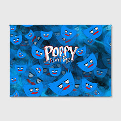 Холст прямоугольный Poppy Playtime Pattern background, цвет: 3D-принт — фото 2