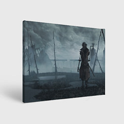 Холст прямоугольный Мёртвая земля Кенши, цвет: 3D-принт