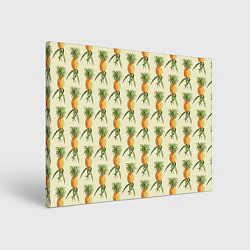 Холст прямоугольный Побеги ананасов, цвет: 3D-принт