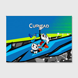 Холст прямоугольный 2 чашечки cuphead, цвет: 3D-принт — фото 2