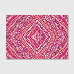 Холст прямоугольный Абстракция Узор розового цвета, цвет: 3D-принт — фото 2