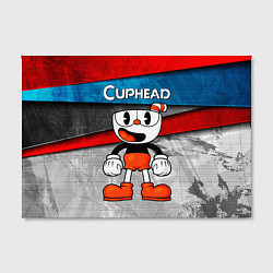 Холст прямоугольный Cuphead Красная чашечка, цвет: 3D-принт — фото 2