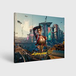 Холст прямоугольный Panam Cyberpunk2077 18, цвет: 3D-принт