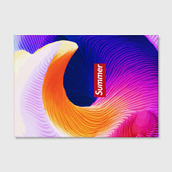 Холст прямоугольный Цветная волна Summer, цвет: 3D-принт — фото 2