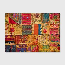 Холст прямоугольный Пэчворк Лоскутное одеяло Patchwork Quilt, цвет: 3D-принт — фото 2