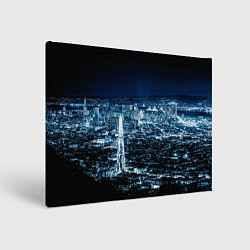 Картина прямоугольная Ночной город night city