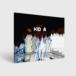 Холст прямоугольный Kid A - Radiohead, цвет: 3D-принт