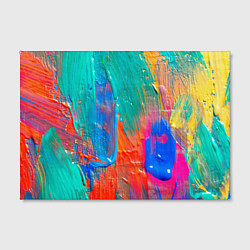 Холст прямоугольный Мазки масляной краски Абстракция Oil Paint Strokes, цвет: 3D-принт — фото 2