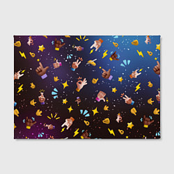 Холст прямоугольный Смайлики-руки 3D Emoji Hands, цвет: 3D-принт — фото 2