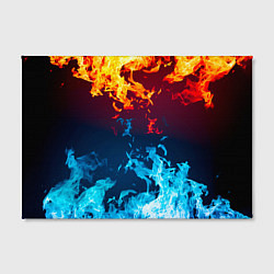 Холст прямоугольный Лед и Пламя Борьба стихий, цвет: 3D-принт — фото 2