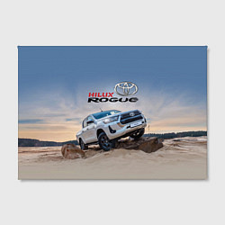 Холст прямоугольный Toyota Hilux Rogue Off-road vehicle Тойота - прохо, цвет: 3D-принт — фото 2