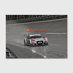 Холст прямоугольный Audi Sport Racing Team Short Track Car Racing Авто, цвет: 3D-принт — фото 2