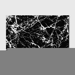 Холст прямоугольный Текстура чёрного мрамора Texture of black marble, цвет: 3D-принт — фото 2