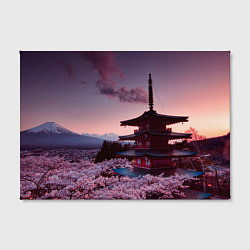 Холст прямоугольный Цветение сакуры в Японии, цвет: 3D-принт — фото 2