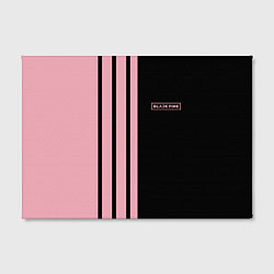 Холст прямоугольный BLACKPINK HALF BLACK-PINK MINI LOGO, цвет: 3D-принт — фото 2