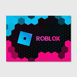 Холст прямоугольный Roblox Neon Gradient, цвет: 3D-принт — фото 2