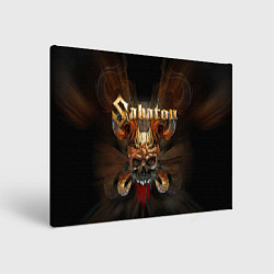 Холст прямоугольный SABATON САБАТОН SKULL, цвет: 3D-принт